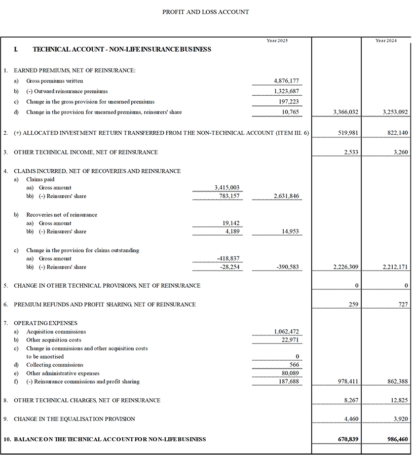Profit and Loss Account